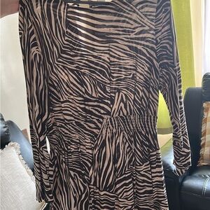 H&M Zebra Print Dress - Black and White